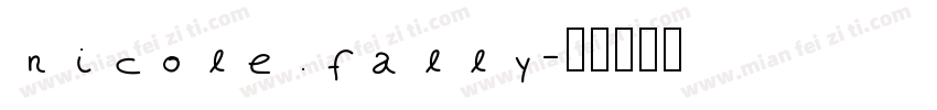nicole fally字体转换